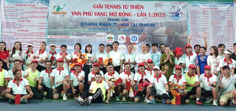 Ấn tượng Giải tennis từ thiện vì người nghèo Phú Vang mở rộng năm 2023